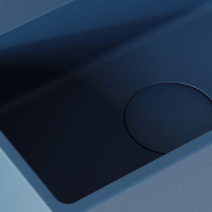 Vasel Azure Concrete Wall Hung Basin 300mm