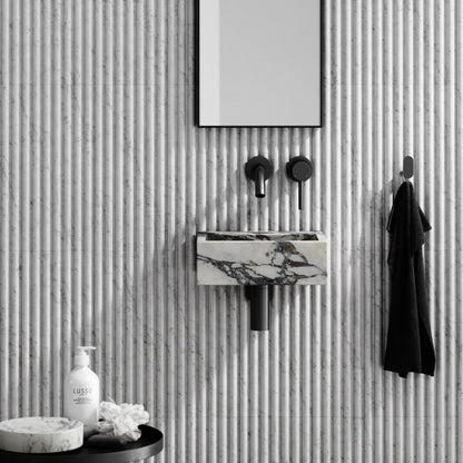 Vasel Calacatta Viola Marble Wall Hung Basin 300mm