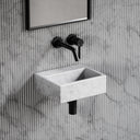 Vasel Carrara Marble Wall Hung Basin 300mm
