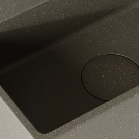 Vasel Oyster Concrete Wall Hung Basin 300mm