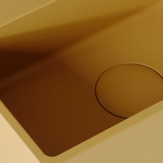 Vasel Saffron Concrete Wall Hung Basin 300mm