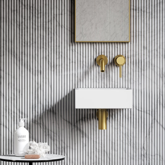 Vasel White Wall Hung Micro Basin 300mm