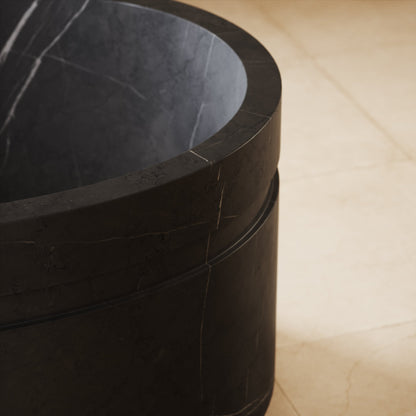 Vaso Pietra Grey Marble Freestanding Bath 1780mm
