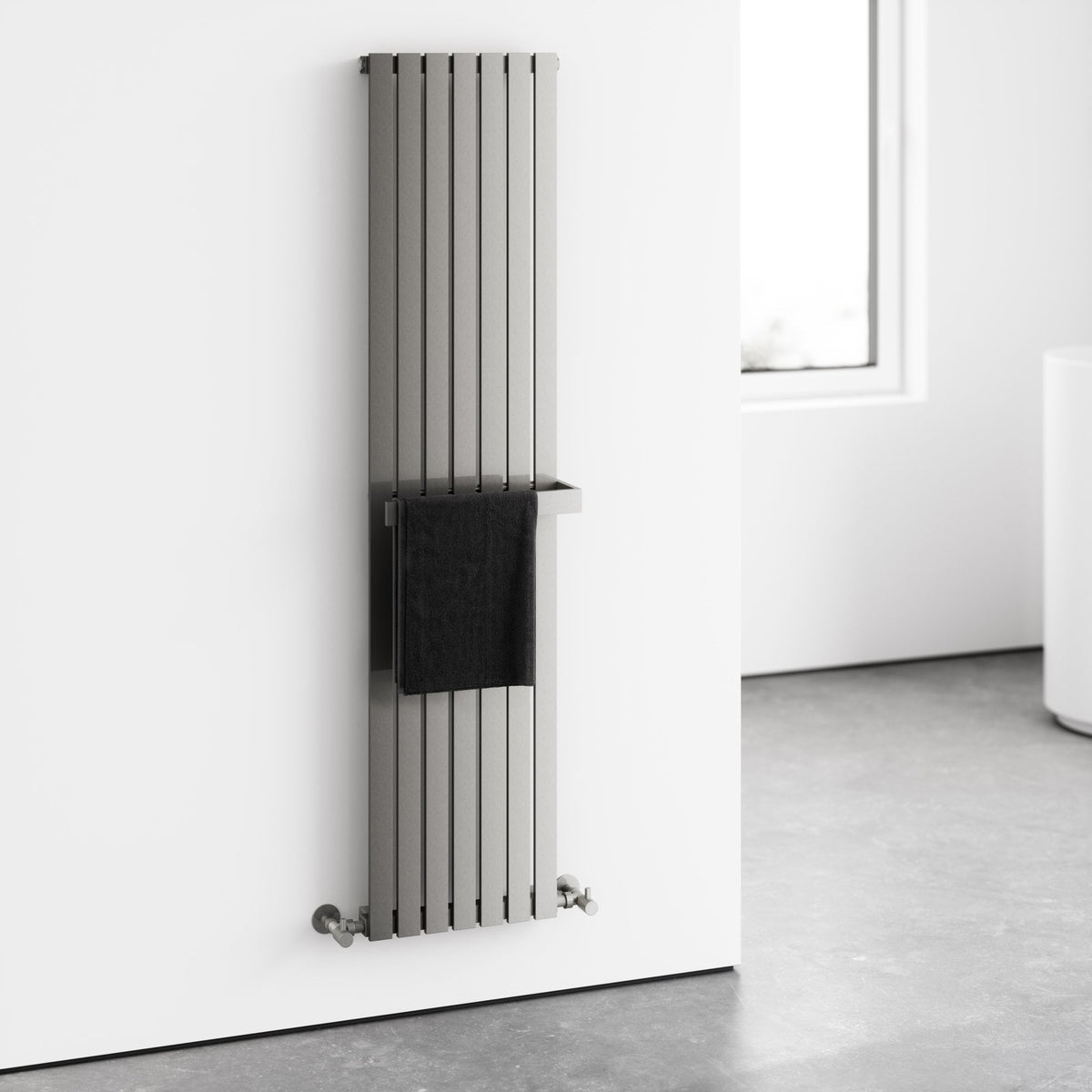 Luaz Radiator Velar Brushed Stainless Designer Radiator - LUSSO