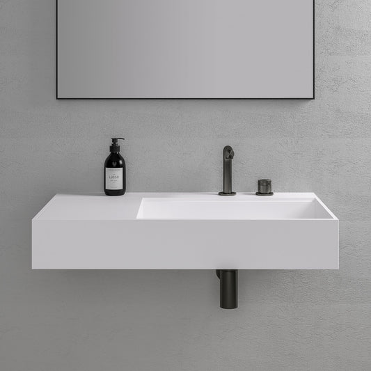 Veno Wall Hung Stone Basin 800mm