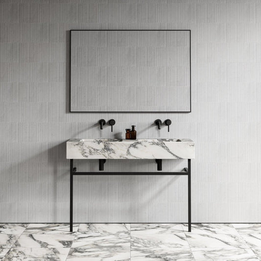 Vernante Arabescato Marble Vanity Unit 1200mm
