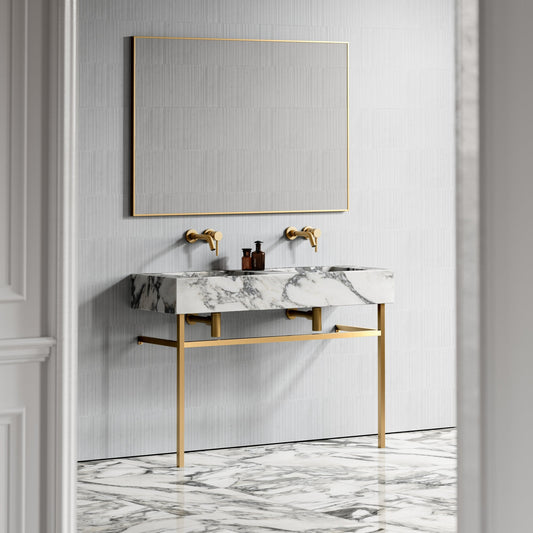 Vernante Arabescato Marble Vanity Unit 1200mm