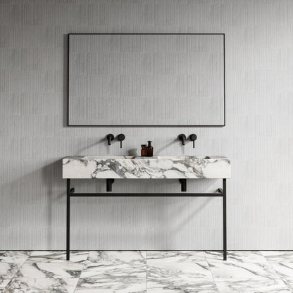 Vernante Arabescato Marble Vanity Unit 1400mm