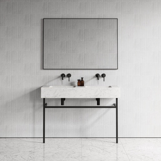 Vernante Carrara Marble Vanity Unit 1200mm