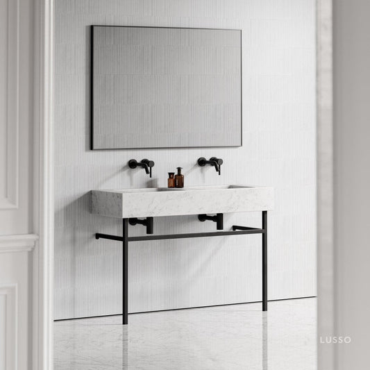 Vernante Carrara Marble Vanity Unit 1200mm