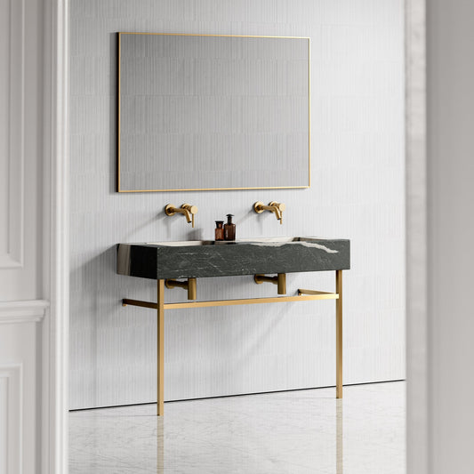 Vernante Panda Marble Vanity Unit 1200mm