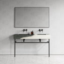 Vernante Panda Marble Matte Black Vanity Unit 1400mm
