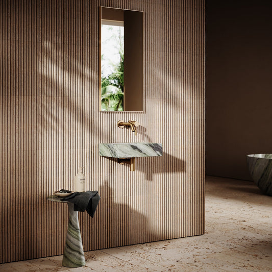 Via Jade Green Wall Hung Basin 400mm