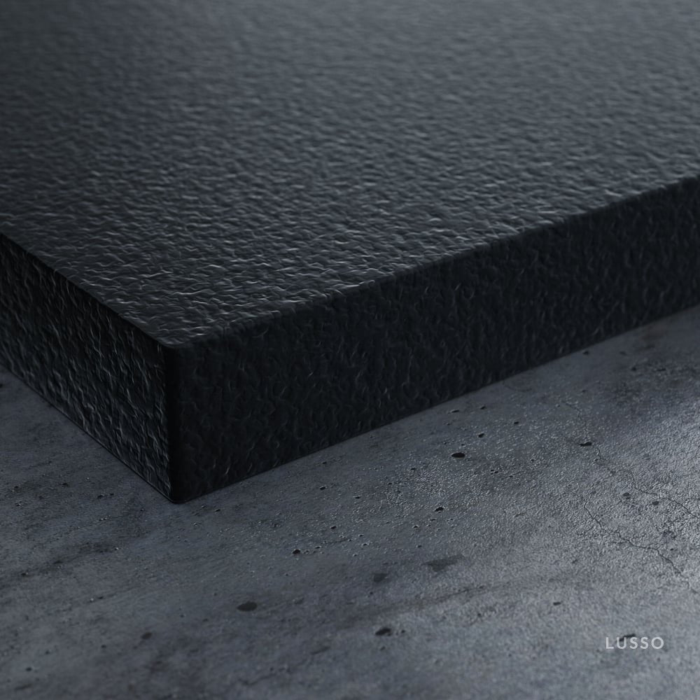 Vigo Stone Shower Tray & Waste Matte Black (ALL SIZES)