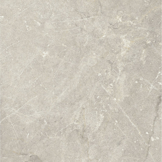 Vittorio Argento Limestone Porcelain Wall or Floor Tile 600 x 600mm