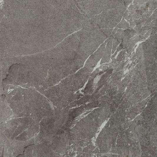 Vittorio Grigio Limestone Porcelain Wall or Floor Tile 600 x 600mm