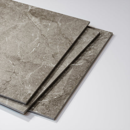Vittorio Taupe Limestone Porcelain Wall or Floor Tile 1200 x 600mm