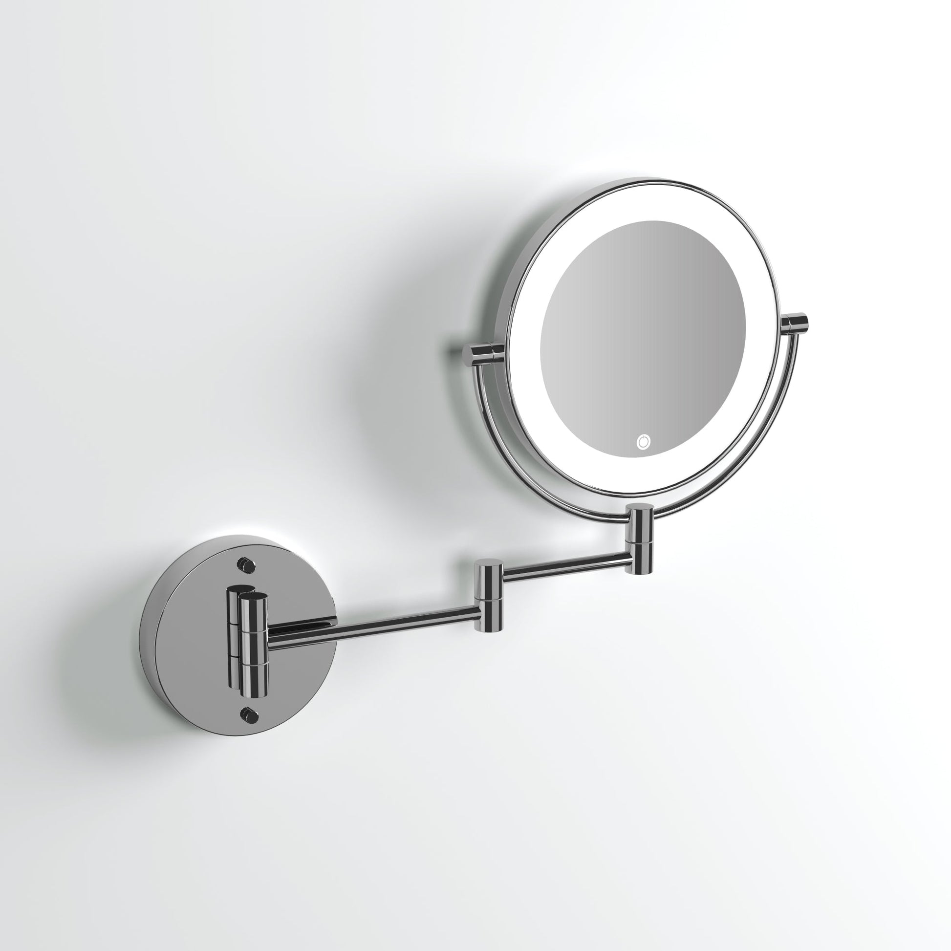 Vogue Chrome Backlit Wall Mount Cosmetic Mirror