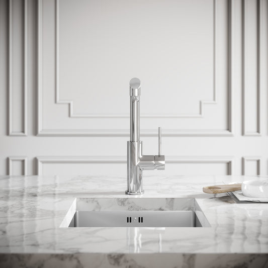 Vogue Chrome Pull Out Spray Swivel Kitchen Tap