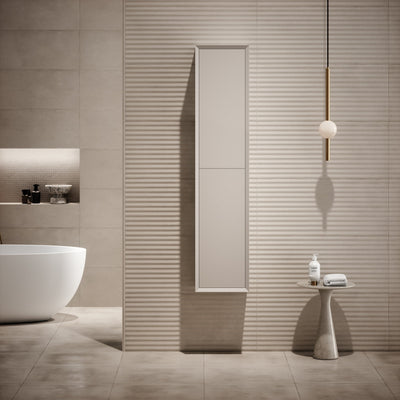Volini Matte Cappuccino Bathroom Storage Cabinet 350mm