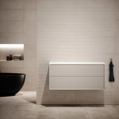 Volini Matte Cappuccino Vanity Unit with Stone Countertop 1200mm