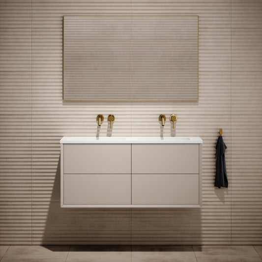 Volini Matte Stone Double Bathroom Vanity Unit 1200mm