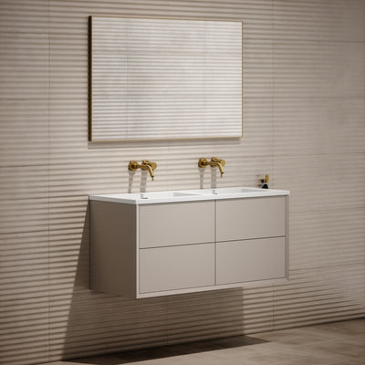 Volini Matte Stone Double Bathroom Vanity Unit 1200mm