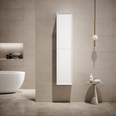 Volini Matte White Bathroom Storage Cabinet 350mm