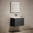 Volini Polished Anthracite Vanity Unit with Stone Basin 800mm