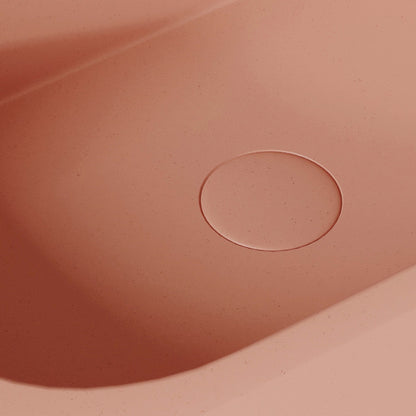 Voluto Blush Concrete Wall Hung Basin 650mm