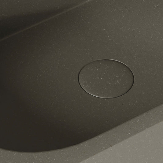 Voluto Oyster Concrete Wall Hung Basin 650mm
