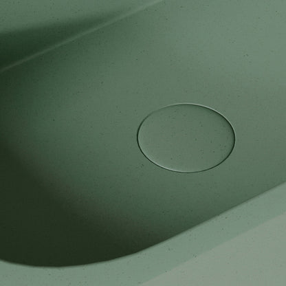 Voluto Seafoam Concrete Wall Hung Basin 650mm