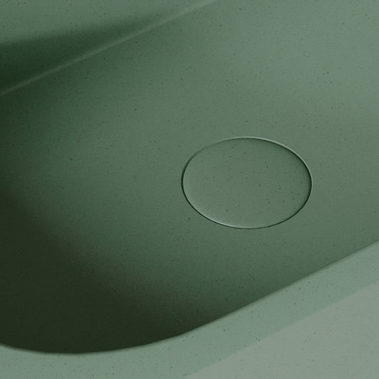Voluto Seafoam Concrete Wall Hung Basin 650mm