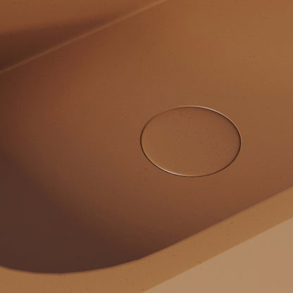 Voluto Sienna Concrete Wall Hung Basin 650mm