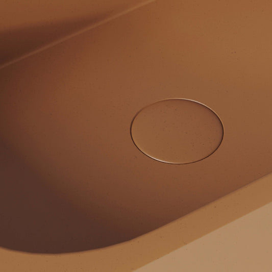 Voluto Sienna Concrete Wall Hung Basin 650mm
